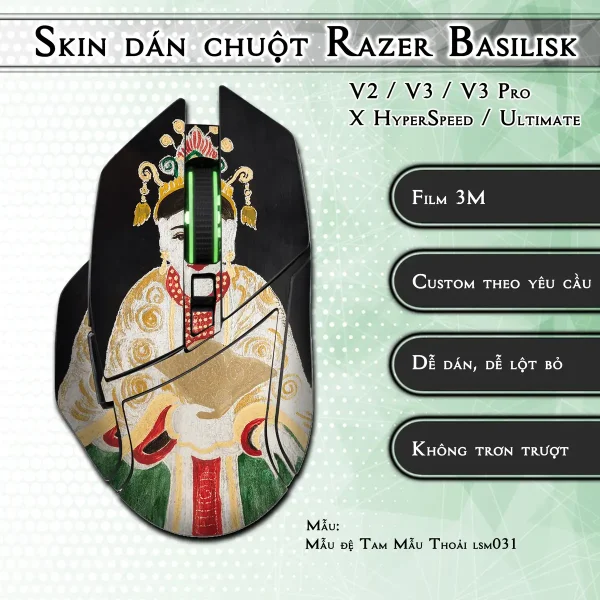Skin dán chuột Razer Basilisk mẫu Mẫu đệ Tam Mẫu Thoải lsm031