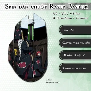 Skin dán chuột Razer Basilisk mẫu Naruto nar01