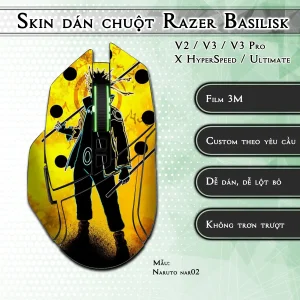 Skin dán chuột Razer Basilisk mẫu Naruto nar02