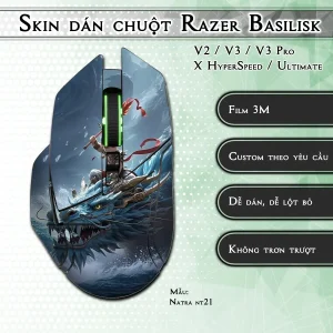 Skin dán chuột Razer Basilisk mẫu Natra nt21