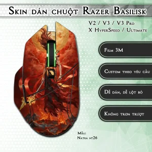 Skin dán chuột Razer Basilisk mẫu Natra nt26