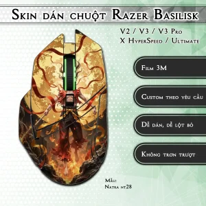Skin dán chuột Razer Basilisk mẫu Natra nt28