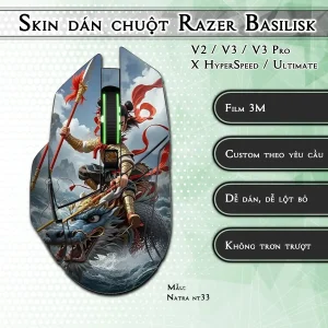 Skin dán chuột Razer Basilisk mẫu Natra nt33