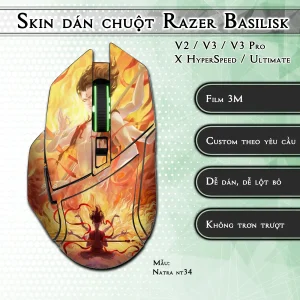 Skin dán chuột Razer Basilisk mẫu Natra nt34
