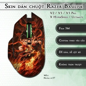 Skin dán chuột Razer Basilisk mẫu Natra nt37