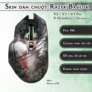 Skin dán chuột Razer Basilisk mẫu Natra nt38