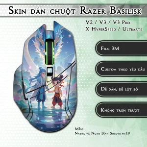 Skin dán chuột Razer Basilisk mẫu Natra và Ngao Bính Socute nt19