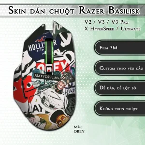 Skin dán chuột Razer Basilisk mẫu OBEY