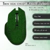 Skin dán chuột Razer Basilisk mẫu Polynesian xanh lá Skin dán chuột Razer Basilisk mẫu Polynesian xanh lá
