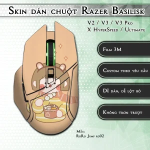 Skin dán chuột Razer Basilisk mẫu RoRo Jump ro02