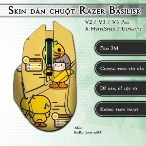 Skin dán chuột Razer Basilisk mẫu RoRo Jump ro03