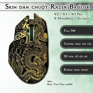 Skin dán chuột Razer Basilisk mẫu Rồng Thời Trần lsm044