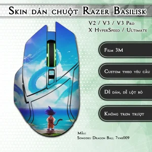 Skin dán chuột Razer Basilisk mẫu Songoku Dragon Ball 7vnr009