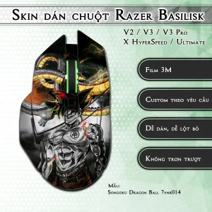 Skin dán chuột Razer Basilisk mẫu Songoku Dragon Ball 7vnr014