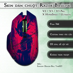 Skin dán chuột Razer Basilisk mẫu Songoku Dragon Ball 7vnr023