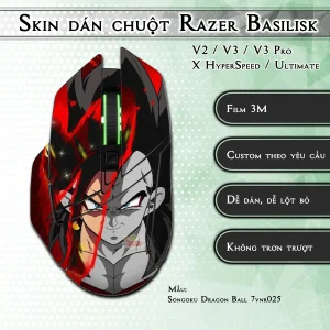 Skin dán chuột Razer Basilisk mẫu Songoku Dragon Ball 7vnr025