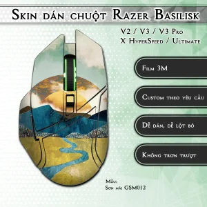 Skin dán chuột Razer Basilisk mẫu Sơn mài GSM012