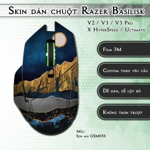 Skin dán chuột Razer Basilisk mẫu Sơn mài GSM036
