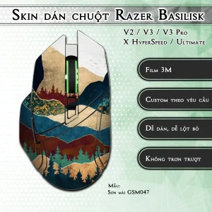 Skin dán chuột Razer Basilisk mẫu Sơn mài GSM047