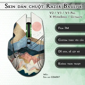 Skin dán chuột Razer Basilisk mẫu Sơn mài GSM067