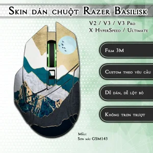 Skin dán chuột Razer Basilisk mẫu Sơn mài GSM143