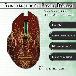 Skin dán chuột Razer Basilisk mẫu Thánh Mẫu Liễu Hạnh lsm059