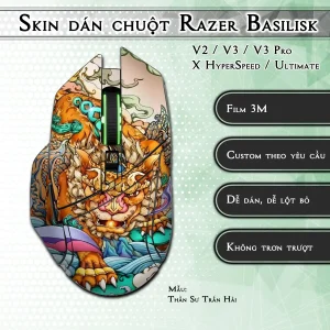 Skin dán chuột Razer Basilisk mẫu Thần Sư Trấn Hải