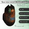 Skin dán chuột Razer Basilisk mẫu Tinh vân Chân mèo vutr005