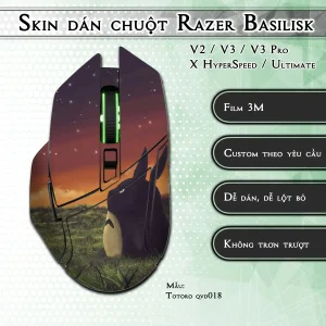 Skin dán chuột Razer Basilisk mẫu Totoro qvd018