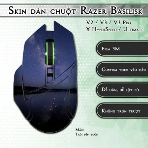 Skin dán chuột Razer Basilisk mẫu Trời đêm buồn
