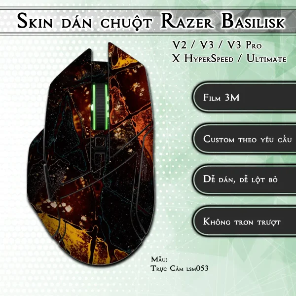 Skin dán chuột Razer Basilisk mẫu Trực Cảm lsm053