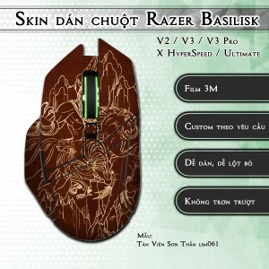 Skin dán chuột Razer Basilisk mẫu Tản Viên Sơn Thần lsm061