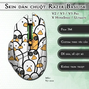 Skin dán chuột Razer Basilisk mẫu Vịt duck