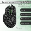 Skin dán chuột Razer Basilisk mẫu X-cross trắng đen Skin dán chuột Razer Basilisk mẫu X-cross trắng đen