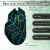 Skin dán chuột Razer Basilisk mẫu đá xanh ghép viền vàng Skin dán chuột Razer Basilisk mẫu đá xanh ghép viền vàng