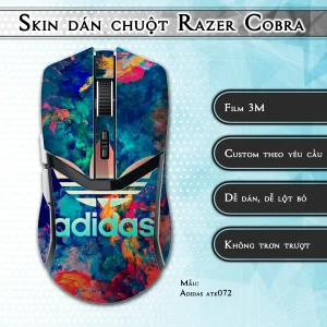 Skin dán chuột Razer Cobra Pro mẫu Adidas atk072