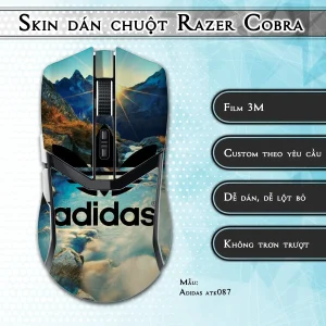 Skin dán chuột Razer Cobra Pro mẫu Adidas atk087