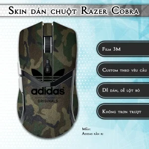 Skin dán chuột Razer Cobra Pro mẫu Adidas rằn ri