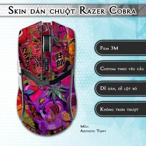 Skin dán chuột Razer Cobra Pro mẫu Aesthetic Trippy