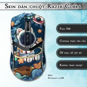 Skin dán chuột Razer Cobra Pro mẫu Astronaut ast06