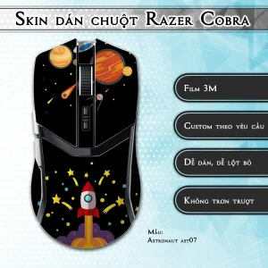 Skin dán chuột Razer Cobra Pro mẫu Astronaut ast07