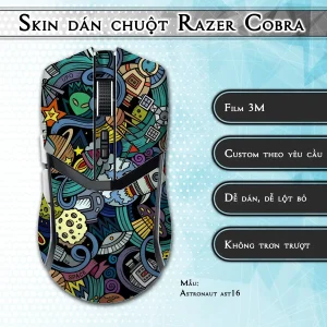 Skin dán chuột Razer Cobra Pro mẫu Astronaut ast16