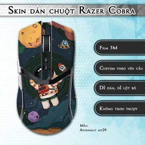 Skin dán chuột Razer Cobra Pro mẫu Astronaut ast29