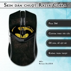 Skin dán chuột Razer Cobra Pro mẫu Batman Avg1014