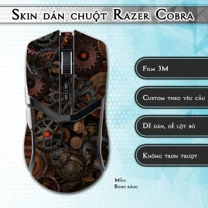 Skin dán chuột Razer Cobra Pro mẫu Bánh răng