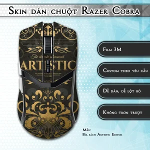 Skin dán chuột Razer Cobra Pro mẫu Bìa sách Artistic Editor