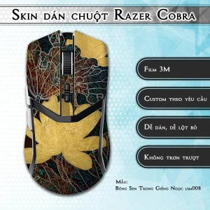 Skin dán chuột Razer Cobra Pro mẫu Bông Sen Trong Giếng Ngọc lsm008