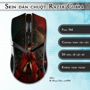 Skin dán chuột Razer Cobra Pro mẫu Bỉ Ngạn Hoa acp004