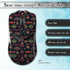 Skin dán chuột Razer Cobra Pro mẫu Captain Varvel