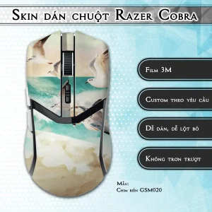 Skin dán chuột Razer Cobra Pro mẫu Chim biển GSM020